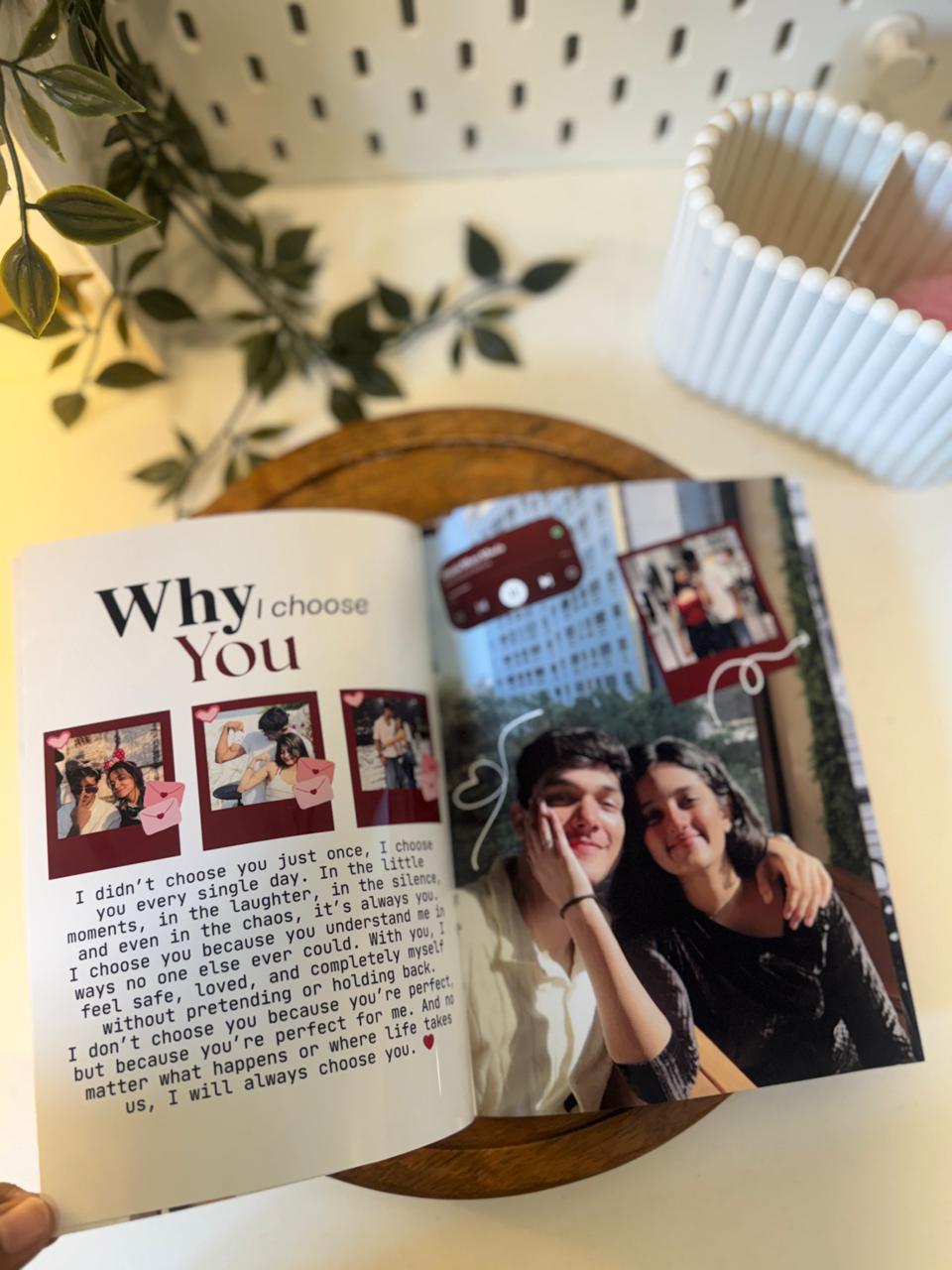 Couple scrapbook-style magazine gift from Sticnaer
