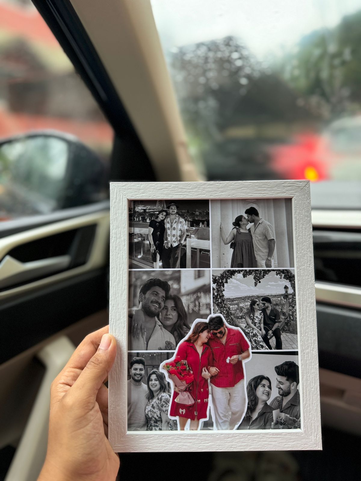 Handmade A5 doodle frame with custom illustrations, perfect for gifting and home décor.