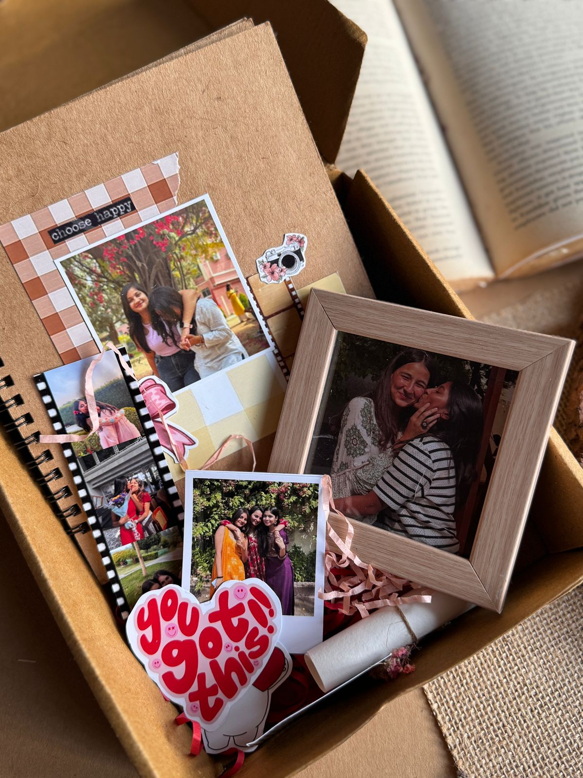 Personalized scrapbook combo in art & craft kit – perfect for birthdays and anniversaries
